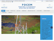 Tablet Screenshot of focem.mercosur.int